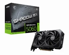 Tarjeta De Video Msi Nvidia Geforce Rtx 5060 8g Shadow 2x Oc, 8gb, 128 Bit, Gddr7, Pci Express X16 5.0, Open Box